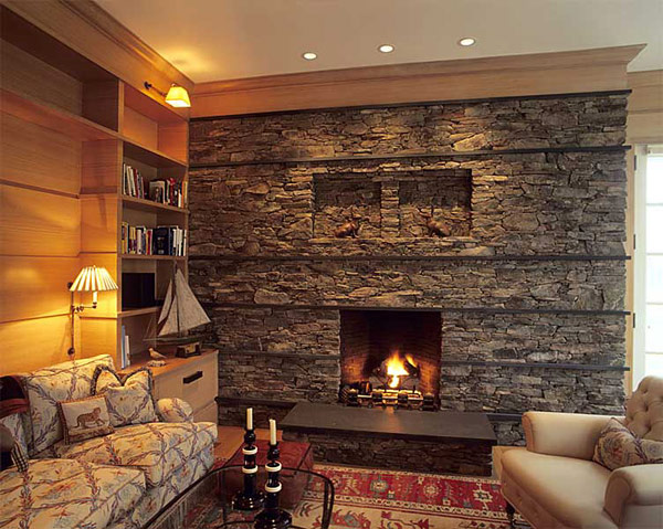 30 ejemplos de chimeneas de piedra #arquitectura #design ...