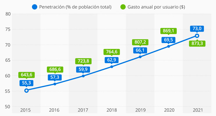 Evolucion Ecommerce España
