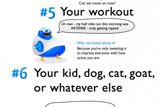 10 Cosas que deberías dejar de twittear #humor #twitter #infografia