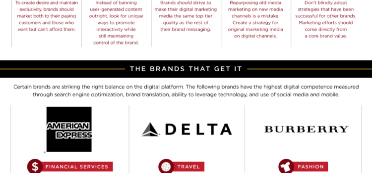 Las marcas de lujo y el marketing digital #infografia #marketing