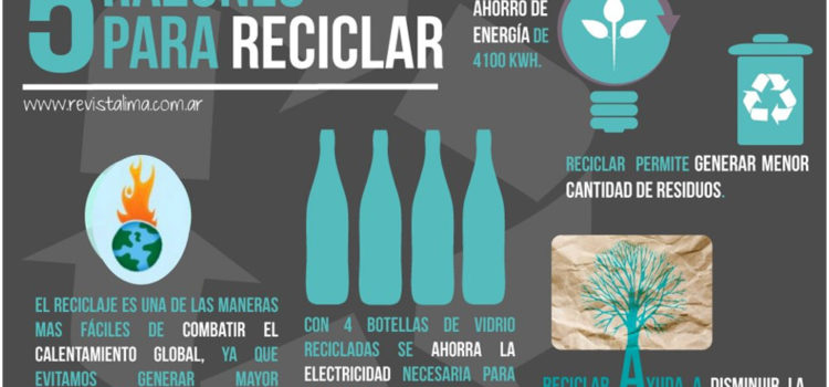 5 razones para reciclar #infografia #infographic #medioambiente #reciclar