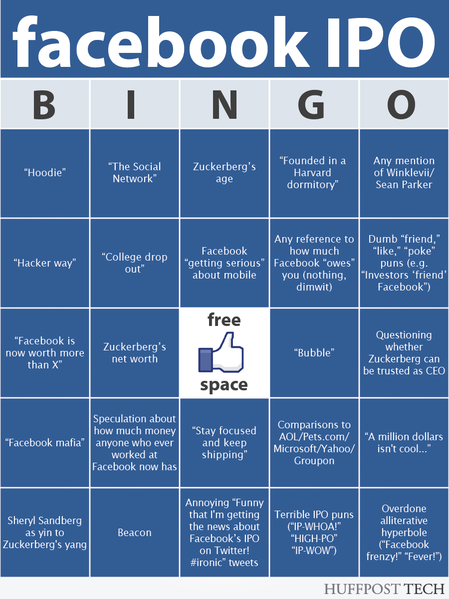 bingo de la salida a bolsa de facebook