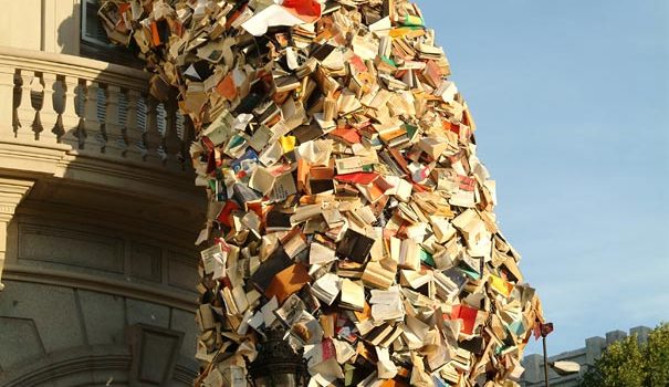 Amazing Book Waterfalls In Spain, Each Made of 5,000 Books #art #design #fotographic #fotografia