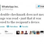 Se confirma: El doble check de Whatsapp no significa que el mensaje se haya leido