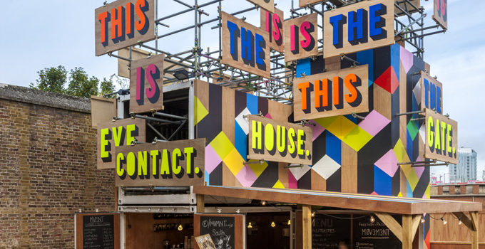 Movement Pop Up Cafe in London #design #arquitectura #photography