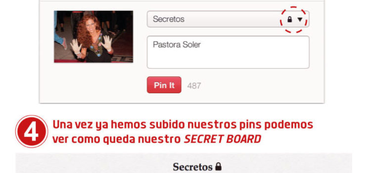 Cómo crear tableros secretos en Pinterest #infografia #socialmedia