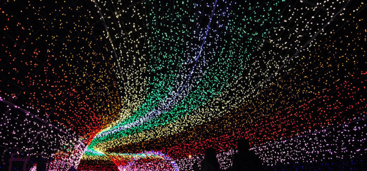 Light Tunnel Made of Millions of LEDs in Japan #design #architecture
