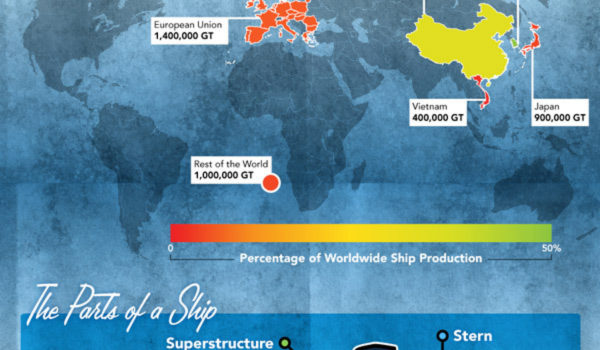 El barco de crucero más grande del Mundo #infografia #infographic #tourism