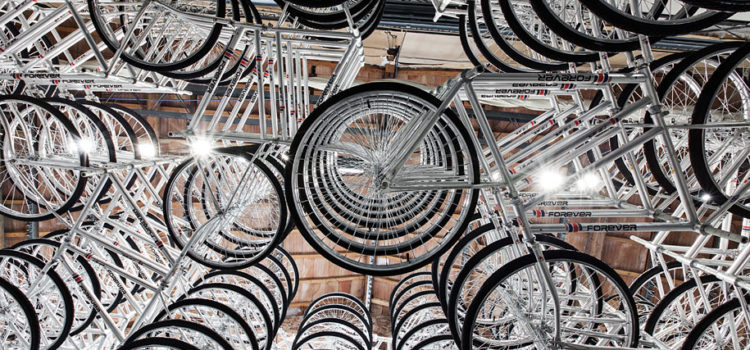 760 Stacked Bicycles by Ai Weiwei #design #art