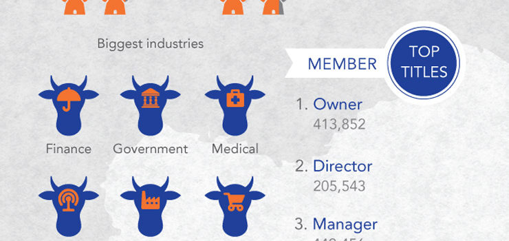 Linkedin: más de 4 millones de usuarios en Holanda #infografia #socialmedia #linkedin