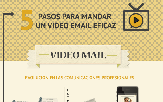 5 pasos para enviar un vídeo mail eficaz #infografia #infographic #marketing