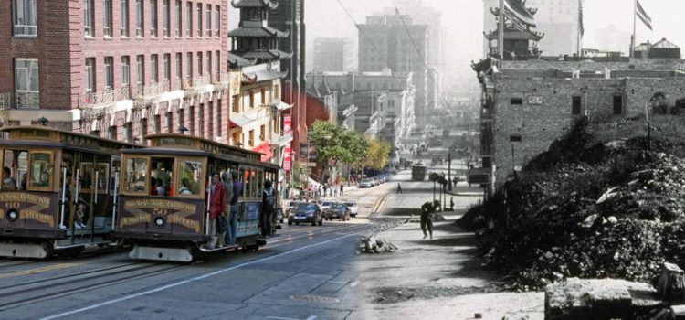 Espectacular antes y después del terremoto de San Francisco de 1906