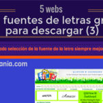 5 webs con fuentes de letras gratis.