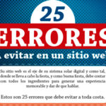 25 errores a evitar en un sitio web.