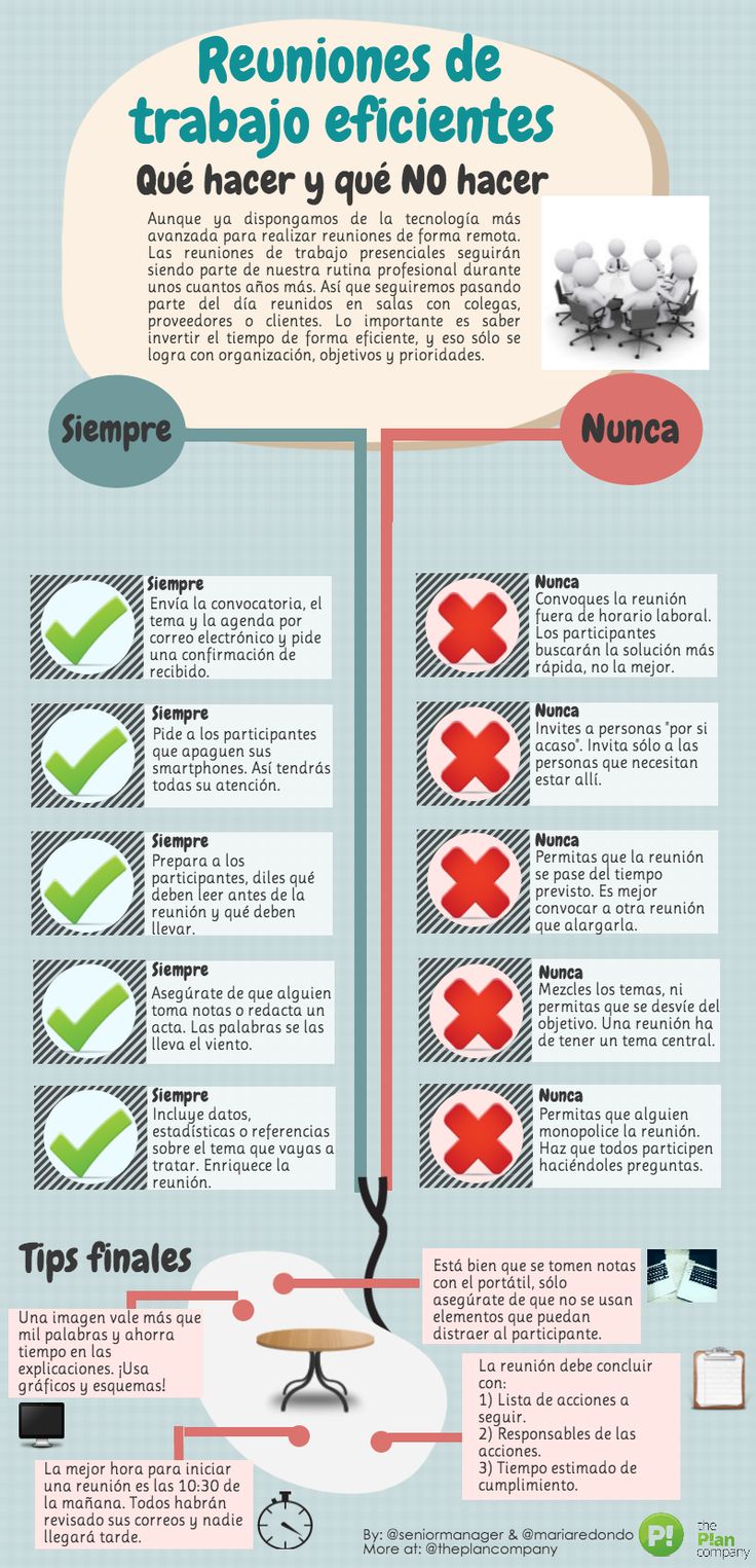 Consejos para tener reuniones de trabajo eficientes