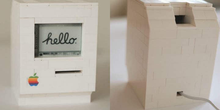 Un mini ordenador Macintosh hecho con piezas de LEGO