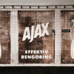 La marca AJAX crea un anuncio “pintando” en paredes sucias