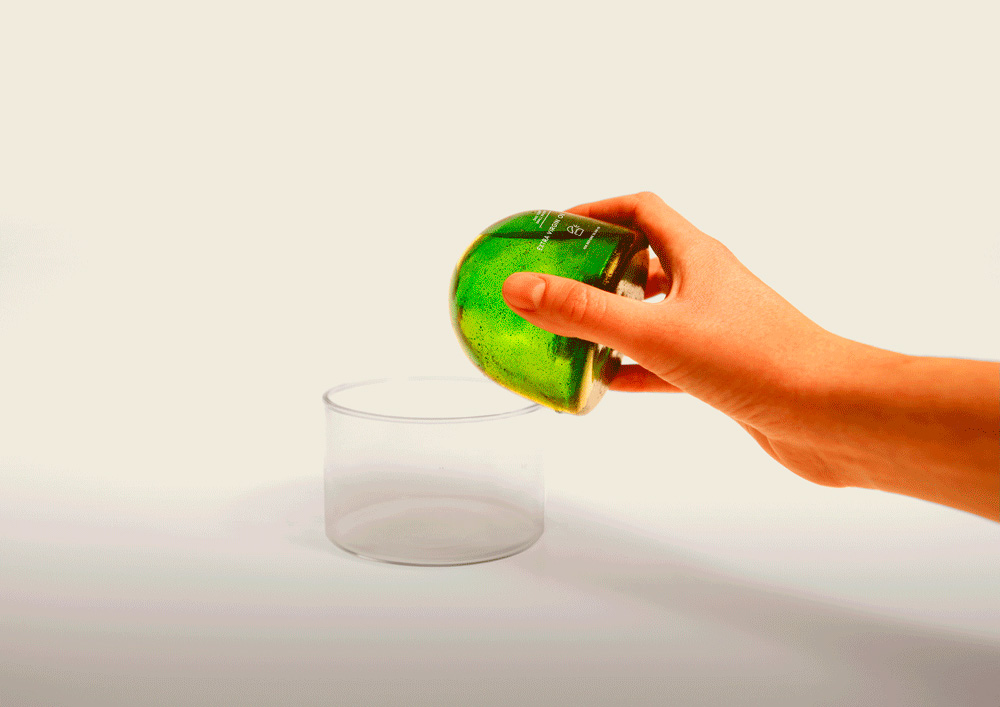 Envase de aceite biodegradable