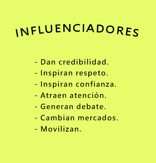 Marketing de Influencia. Qué es lo que hacen los influenciadores.