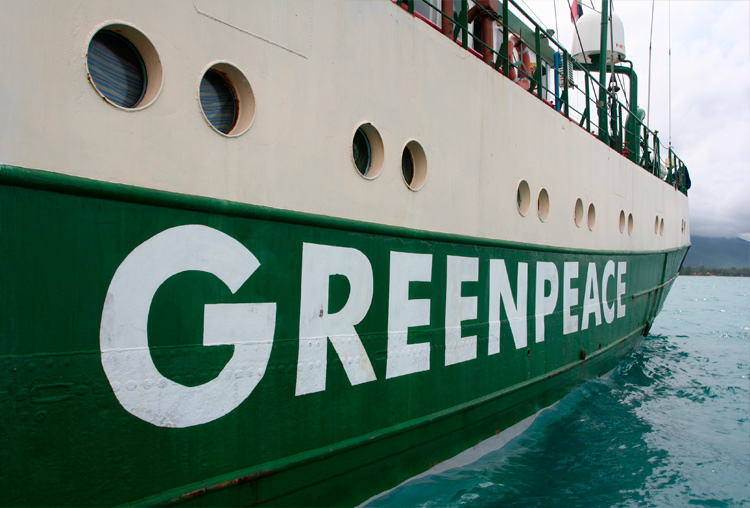 Greenpeace, verde. Color de identidad corporativa