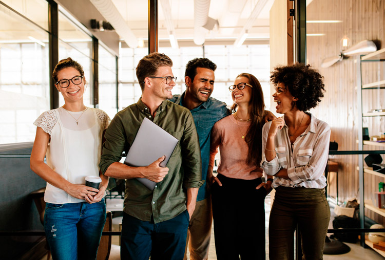 Equipo emprendedor de la generación Z