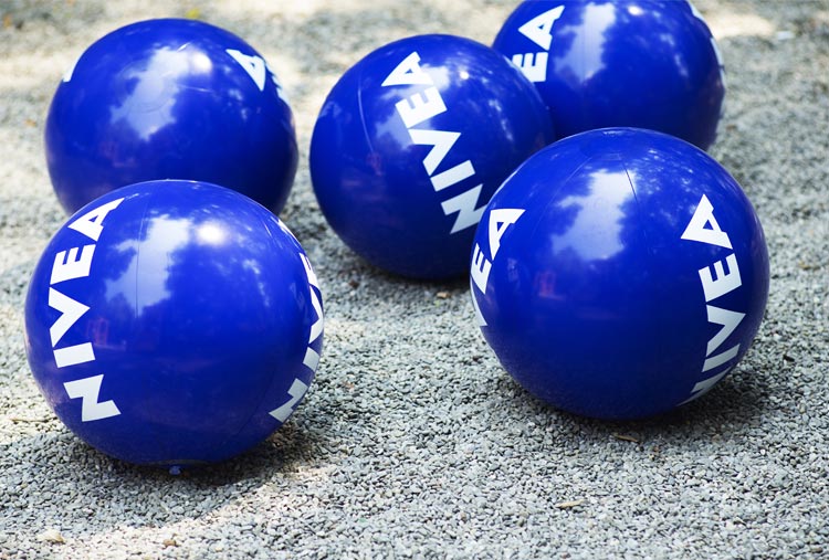 El merchandising de los balones Nivea